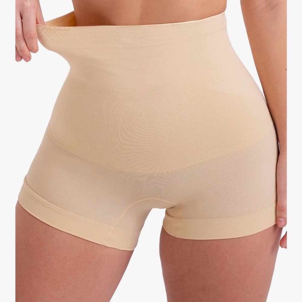 NWT Shapeware Tummy Control Nude High-Waisted Shape Shorts Size XL